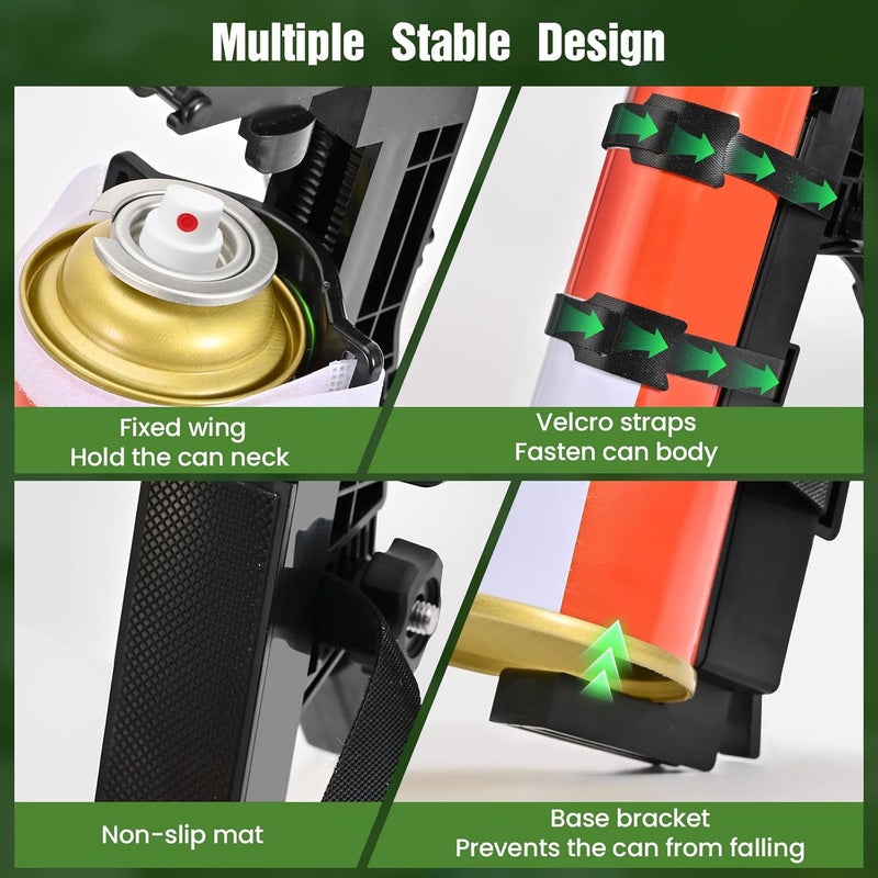 New Fly Spray Can Extension Pole Adaptor, Adjustable Sprayer Bracket Adaptor for Wasp Hornet Bee Spray Long Range, Spray Paint, Window Cleaner, Tree Spray. Spray Can Trigger Handle - Image 3